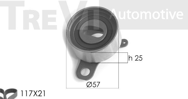 TREVI AUTOMOTIVE paskirstymo diržo komplektas KD1140